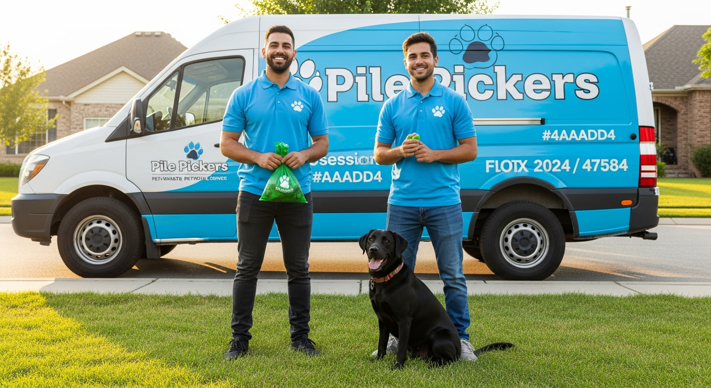 Pile Pickers team with service truck